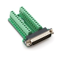 D-SUB DB25 Male 25Pin Plug Breakout Board Terminals Adapter Solderless ConneO z8