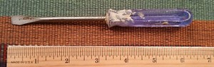Vintage Unbranded Slotted Flat / Slotted Screwdriver, 6" Long, 3" Shaft