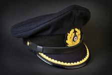 Schirmm&uuml;tze Kapit&auml;nleutnant der Kriegsmarine - Knautschm&uuml;tze - navy-blue