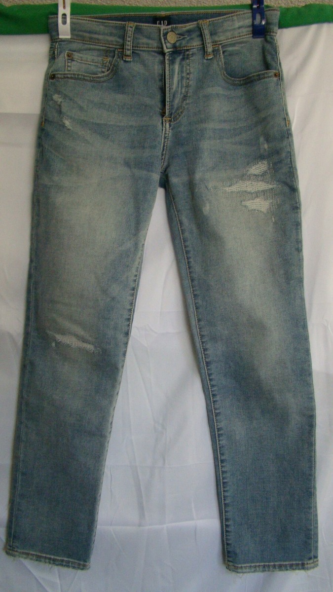 GAP Kids Denim Stretch Distressed Slim Boy Jeans Regular 10