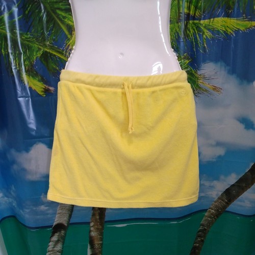 Duck Head Swimwear Yellow Over Skirt Elastic Waist and Tie Cotton Blend Size S