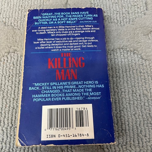 The Killing Man Mystery Paperback Book by Mickey Spillane from Signet Books 1990 - Picture 2 of 13