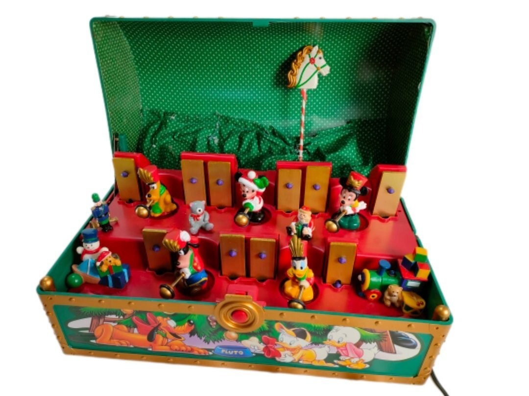 Disney A Mickey Musical Toy Chest Mr. Christmas Music Toy 1998 Japan eBay