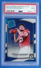 2017 Donruss Optic 177 Patrick Mahomes Kansas City Chiefs Rated Rookie PSA 9 RC