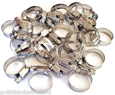 25 GOLIATH INDUSTRIAL STAINLESS STEEL HOSE CLAMPS 7/8"- 1-1/4" SSHC114 22MM-32MM