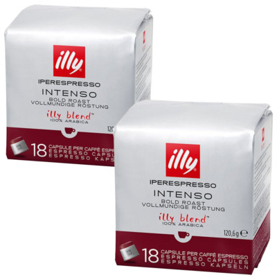 NEU Illy Iperespresso Intenso Kapseln 2x18 Stück 100 Prozent Arabica Kaffee