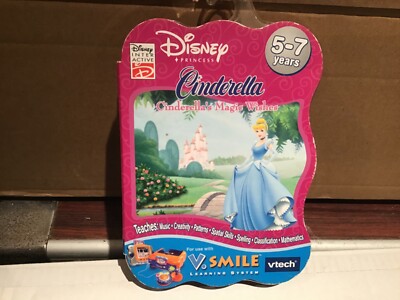 Vtech vsmile Disney Prinzessin Cinderella Zauberwünsche Lernspiel Cartridge Neu