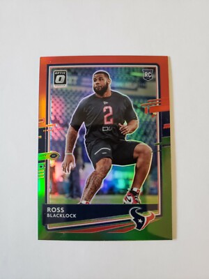 2020 Donruss Football Red Green Optic Preview #283 Ross Blacklock Houston Texans