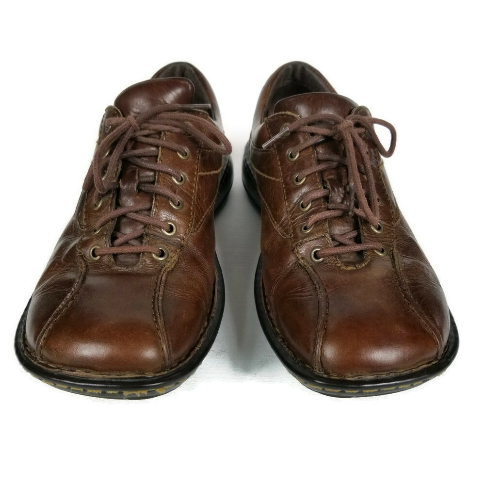 Born Lace Up Oxford Mens 9 Brown Leather Casual Comfort 