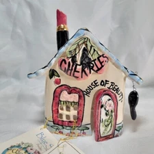 Vtg Blue Sky Heather Goldminc Tea light Lamp Holder  Cherry's House of Beauty 