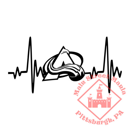 Colorado Avalanche Heartbeat Nhl Hockey Free Tracked Shipping
