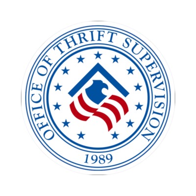 United States Office of Thrift Supervision - STICKER Vinyl Kiss-Cut Decal