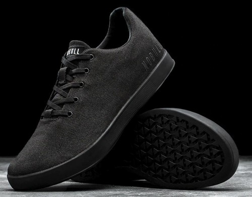 nobull black canvas trainer