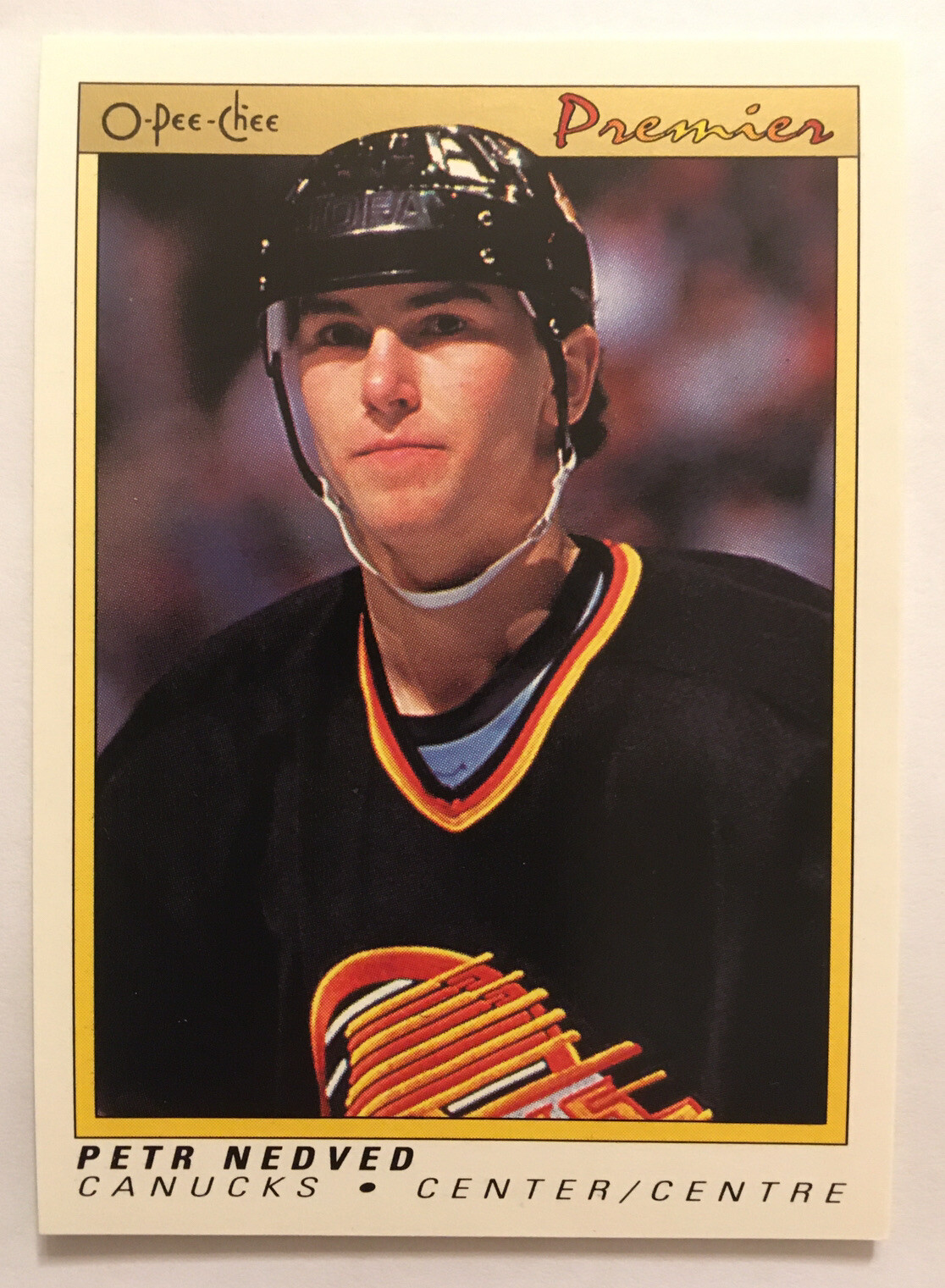 PETR NEDVED 1990/91 OPC Premier #81 Rookie Card Vancouver Canucks