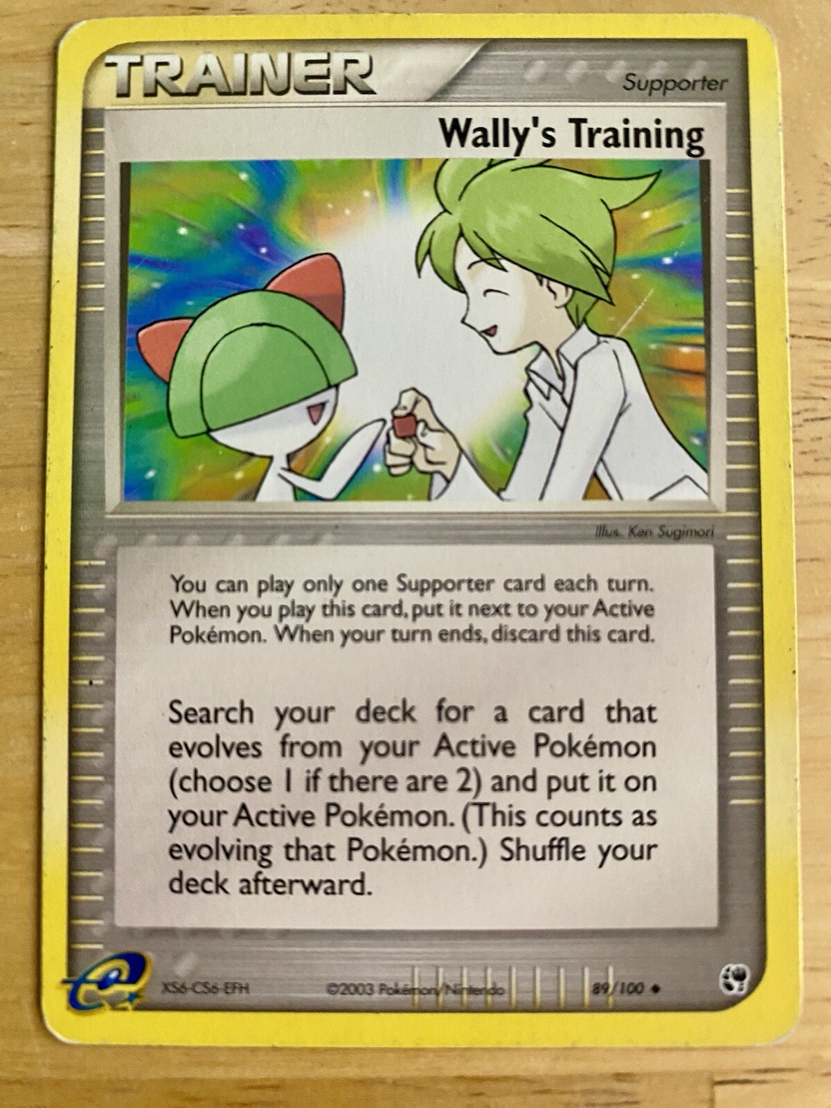 Wally's Training | 89/100 | Uncommon |  MP English Pokemon |