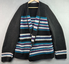 Crochet Open Cardigan Granny Stitch Oversized...