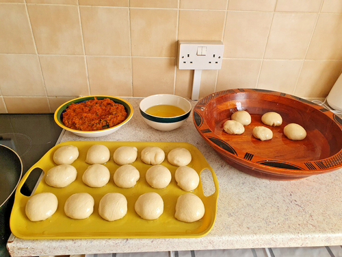 10 Homemade Algerian Mhadjeb, Algerian stuffed flat bread, mhadjeb, Mahdjouba - Picture 2 of 7