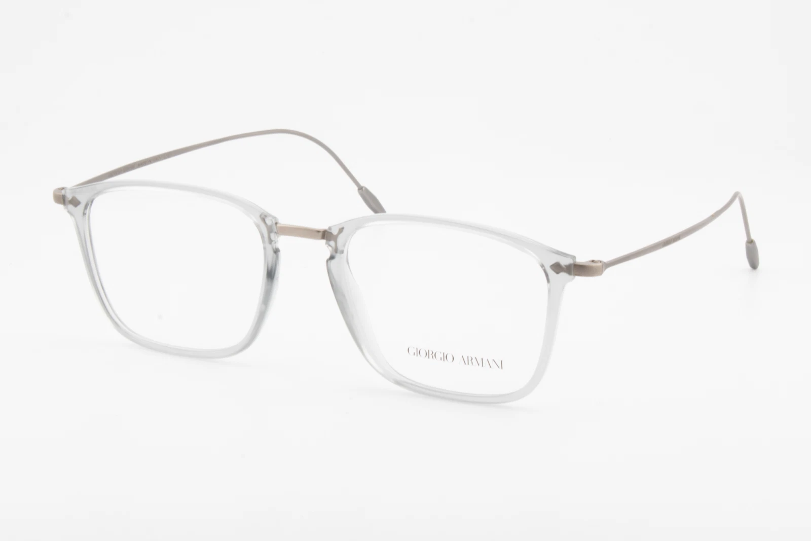 Giorgio Armani AR7147 5634 Male Rectangular Glasses Frames Matt Grey 51mm