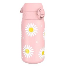ION8 Leak Proof Kids Water Bottle, Stainless Steel, Daisies, 400ml (13oz)