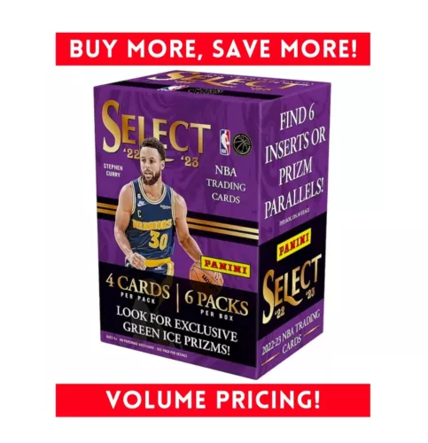 2022-23 Panini Select Basketball Blaster Box Fanatics Exclusive GREEN ICE PRIZMS