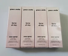 Lot Of 4-Grace And Stella Spray All Day Hydrating Rose Facial Spray 1 Fl Oz/30ml