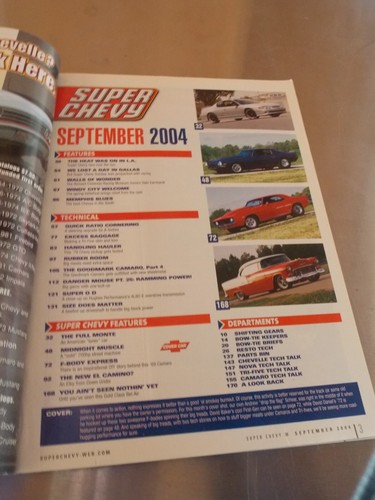 Super Chevy Magazine 2004 LOT OF 3 FEB, MAR, APR - Picture 6 of 6