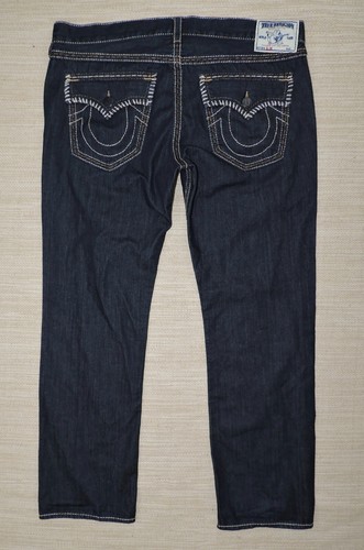 SLIM NWOT Men 42x34 Dark Denim Tan 