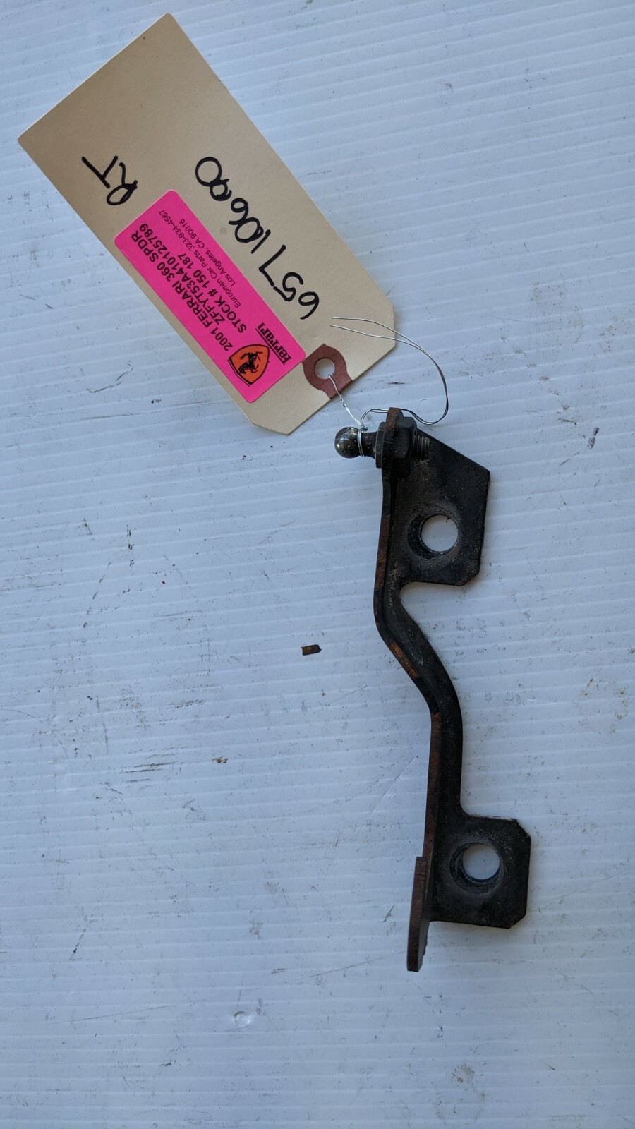 FERRARI 360 F430 SPIDER PARTS  FRONT HOOD RIGHT STRUT SUPPORT 65710600