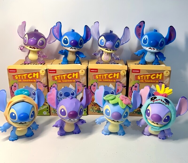 MINISO ディズニーコラボ ぬいぐるみアソートボックス STITCH Authentic Miniso Disney Stitch Blind Box GenZ Street Vinyl