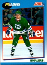 1991-92 Score Canadian Bilingual #466 Rob Brown