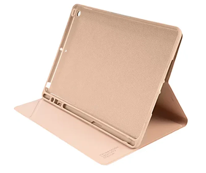 Funda tipo folio de metal Tucano Milano para iPad 10,2" iPad Air 10,5" color dorado Foto 2 de 2