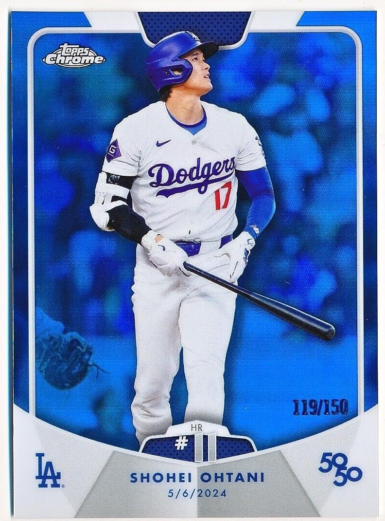 2024 Topps 50/50 Shohei Ohtani Baseball Cards - Pick Your Base Card #1-100 (LA Dodgers)
