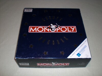 Monopoly Europa Ausgabe - ECU Edition - Parker Tonka 1991 - 12 Metall Gebäude