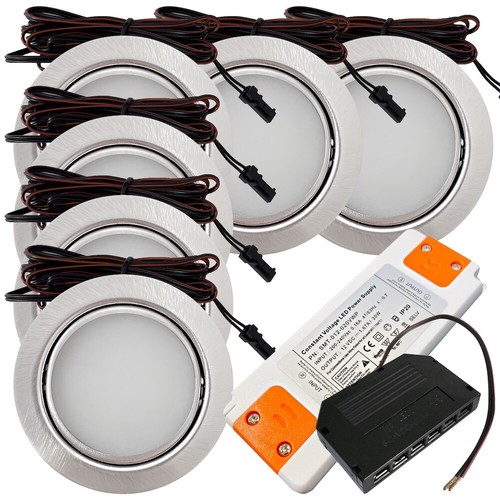 LED Möbelspot Emma 3W 3000K Sets flach Ø65mm inkl. Trafo für Küchen & Vitrinen - Bild 26 von 32