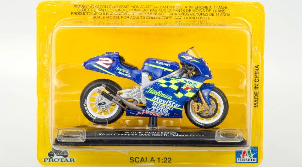 Suzuki GSV-R Kenny Roberts Jr 2000 Scala 1:22 Modellino World Champion 500 N° 2 - Immagine 2 di 4