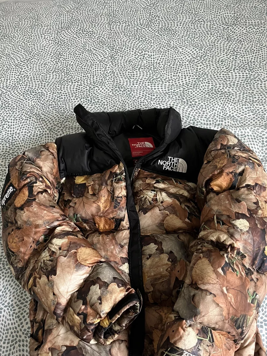 supreme north face nuptse leaves FW16