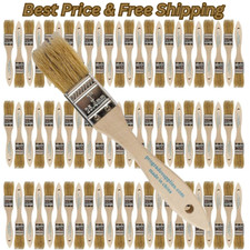 96 Pk - 1" Chip Paint Brushes for Paint, Stains,Varnishes,Glues,Gesso