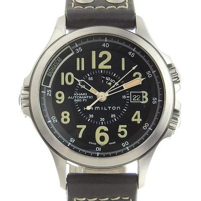 HAMILTON Khaki Conservation Harrison Ford Model GMT Left-Handed H775650  Y0328 | eBay