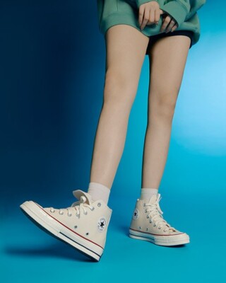 Converse Chuck 70 Vintage Parchment Sneakers Ivory 162053C