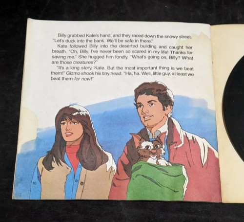 1984 Gremlin Adventures Story 1 & 3 16-Page Books w/Read Along 33-1/3RPM Records - Picture 8 of 10