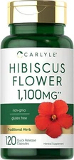Hibiscus Flower Extract 1100mg | 120 Capsules | Max Potency | by Carlyle