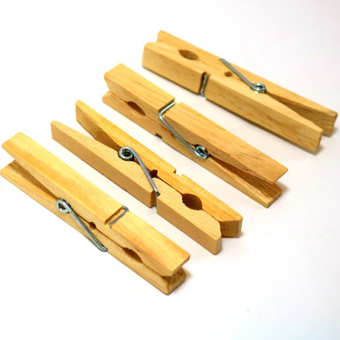 Wooden Clothes Pegs Clips 36 Pine Washing Line Airer Dry Line Wood