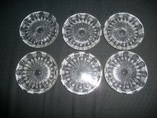 6 gleiche Glas Untersetzer ~ Kristallglas - Glasuntersetzer
