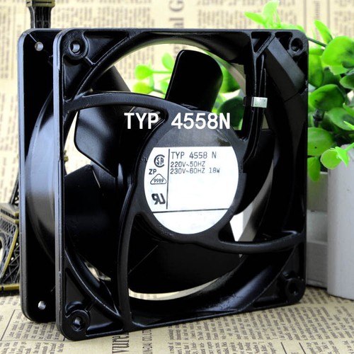 ebmpaps Used and tested 120x120x38mm 12CM 220V 18W TYP4558N Silent Cooling Fan - 第 5/7 張圖片