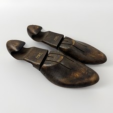 Vintage FootJoy Wooden Shoe Tree Pair 8D Field Flint Co Mahogany