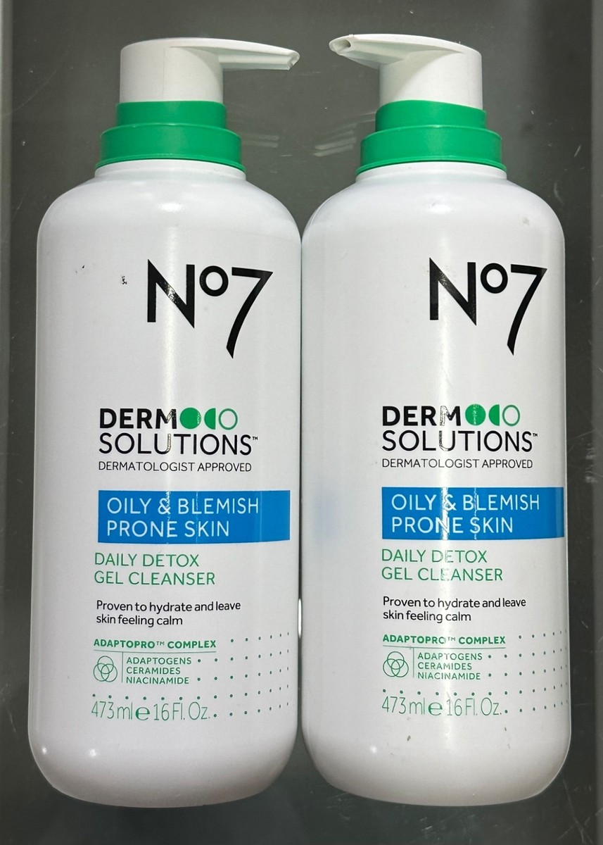 2-Pk NO7 DERM SOLUTIONS Adaptogen Ceramide Niacinamide DAILY DETOX