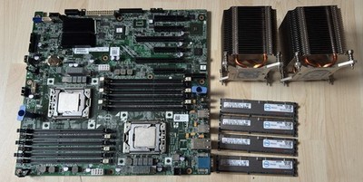 Server Mainboard Dell 03015M  PowerEdge T420 mit 2x Xeon E5-2470 + 32GB RAM