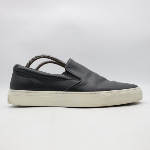 Greats Brooklyn Black Leather Sneakers Men's US Size 10 Slip On Shoes