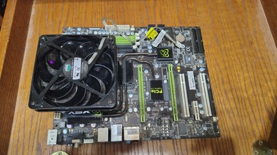Xfx 750I-72P9 V1.0 Intel 775 DDR2 Motherboard CPU and Cooler combo core 2 Quad