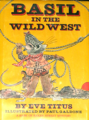 Basil in the Wild West by Eve Titus (Signed), Illus Paul Galdone HC 1982 VG+/VG+